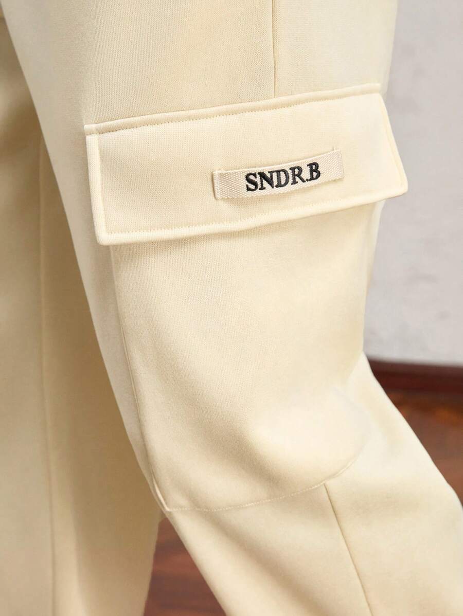 AKNOTIC Business Casual Pantalones rectos casuales de corte delgado de punto adecuados para uso diario para hombres