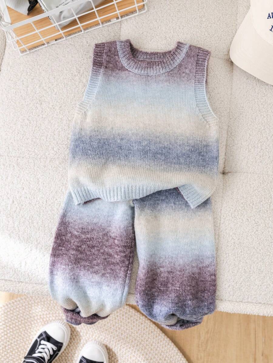 Conjunto de blusa casual solta listrada de malha para meninas com calças casuais soltas e suéter, adequado para outono/inverno, ótimo para uso casual e diário e uso escolar diário no outono e inverno, para o Natal, roupas de inverno para meninas, roupas de Natal, roupas de festa, uso diário na escola, roupas de aniversário, roupas de princesa, mãe e filha e irmãs combinando