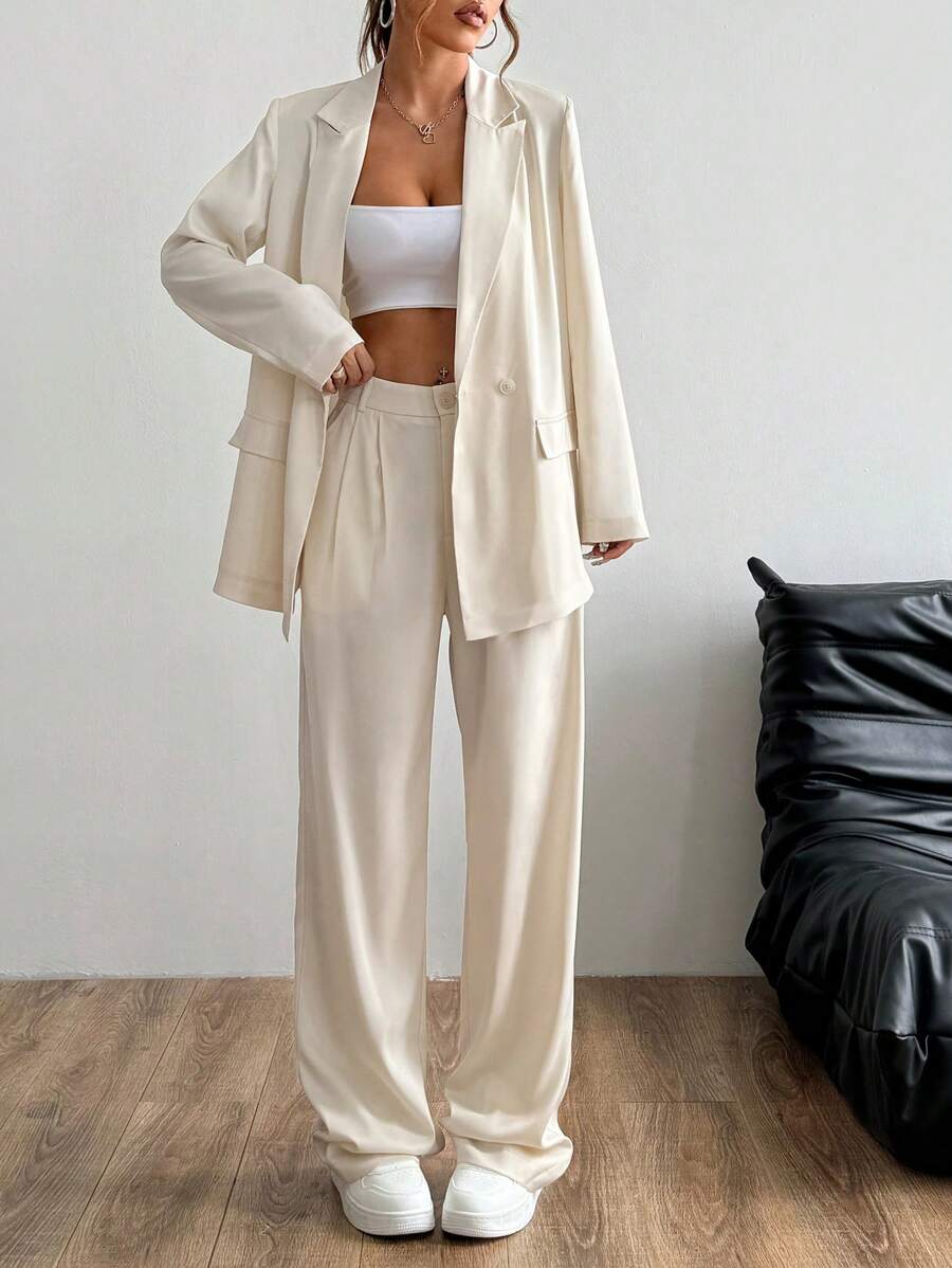 Flirla Dames casual jas en broekpak, lente en herfst