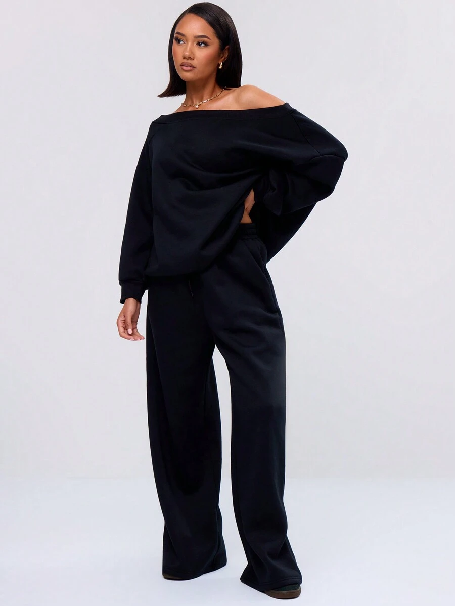 MUSERA Pantalón de chándal de pierna ancha con detalle de bolsillo, para primavera, vacaciones, aeropuerto, vacaciones de verano casual