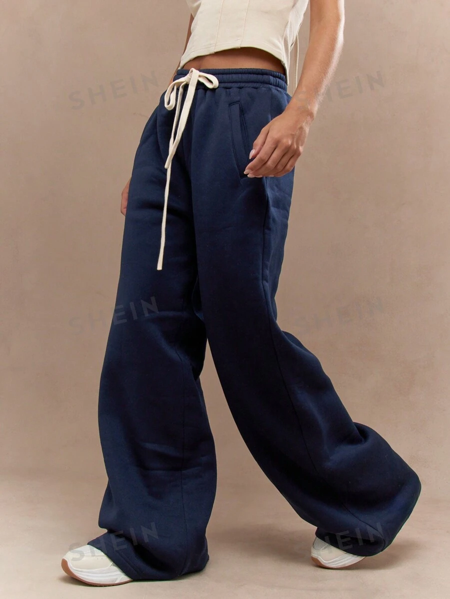 MISSGUIDED Pantalones deportivos de pierna ancha con cordón