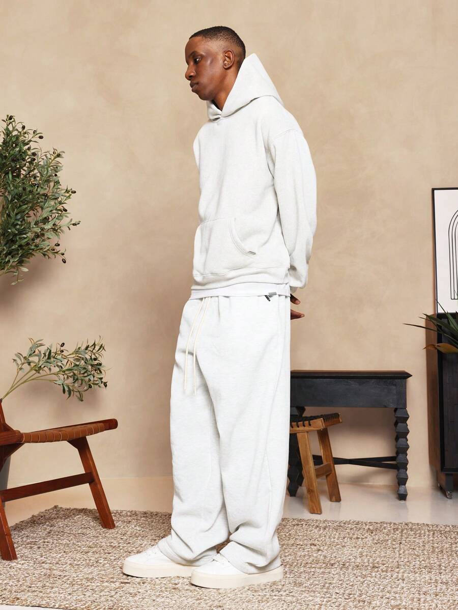 SUMWON Sudadera con capucha premium de felpa pesada y cómoda con bolsillo central, ropa casual de calle, ropa de estar en casa para otoño e invierno, esencial diario