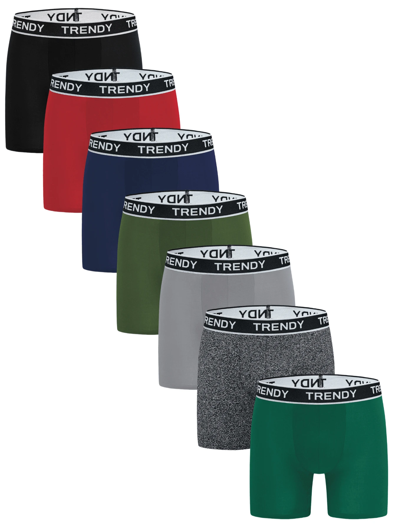 EasyFave Calzoncillos de cintura elástica con estampado de letras para hombre