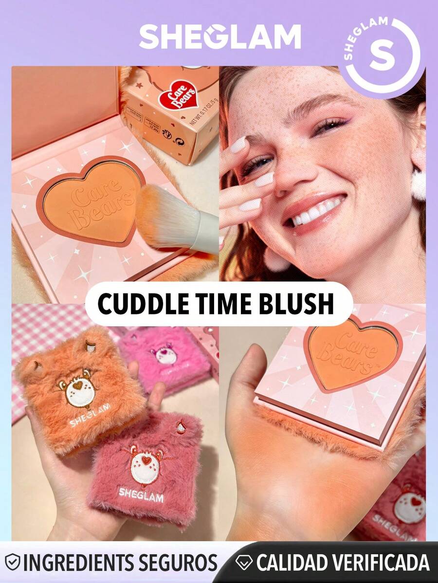 Care Bears X SHEGLAM Paleta De Rubor En Polvo Cuddle Time Blush-Thrill Seeker De , De Alta PigmentacióN, Que No Se Desvanece, De Larga DuracióN, Natural, Ligero, Maquillaje Para El Rostro, Para El , Navidad, Rubor De Invierno GraduacióN CumpleañOs Vacaciones Verano OtoñO Y2K Elegante Moda Mujeres Maquillaje CosméTico Fiesta Playa Viaje Camping Aire Libre Escuela Campus ExcursióN Festivales DecoracióN Regalo Presente Rosa Chica Cosplay Mejor Color Encanto Vibra
