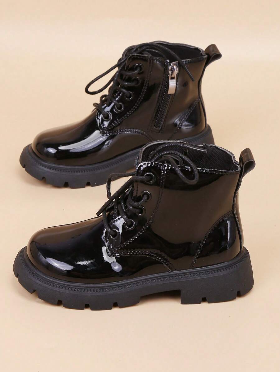 Botas brilhante com decoração de coração e estrela para meninas, nova moda outono/inverno