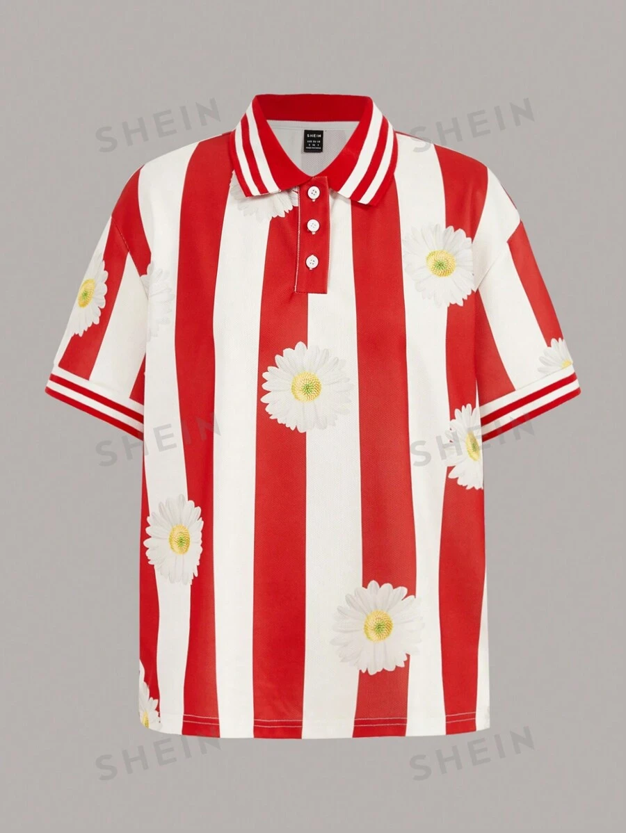 SHEINNeu Camiseta de mujer oversize, con estampado, de estilo deportivo casual para el verano, de corte holgado. Incluye camisetas de jerseys, diseños gráficos, camisetas de fútbol, camisetas Y2K, camisetas deportivas, estampados de estrellas y letras, camisetas de malla con contraste y hombros caídos, camisetas oversize de béisbol, camisetas de ocio con estilo dulce, camisetas cortas a rayas, prendas de estar en casa, camisetas con letras, de fútbol, de baloncesto y de chándal.