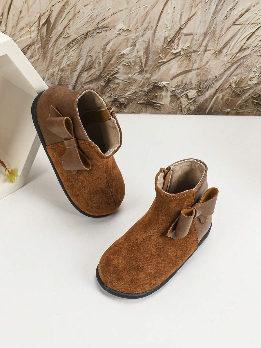 New Autumn Infant Boots, Fashion Flat Boots For Little Girls, Warm Winter Outdoor Activity Shoes, Infant Footwear