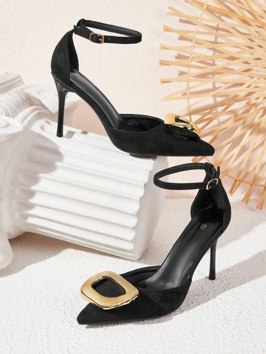 CUCCOO CHICEST Escarpins mode à talons hauts pour femmes avec bout pointu et cloutés