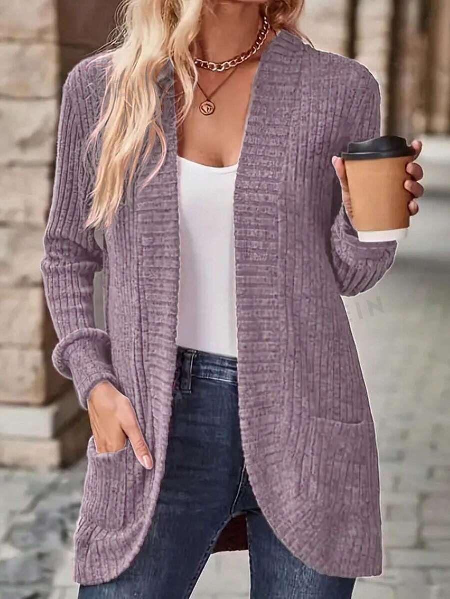Chiquease Pantalones cortos de mujer informales de terciopelo acanalado con bolsillos laterales y chaqueta ligera