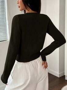 Flirla Women Fashion Casual Front Tie Long Sleeve Cardigan,Long Sleeve Tops Fall Winter Cloth For Women