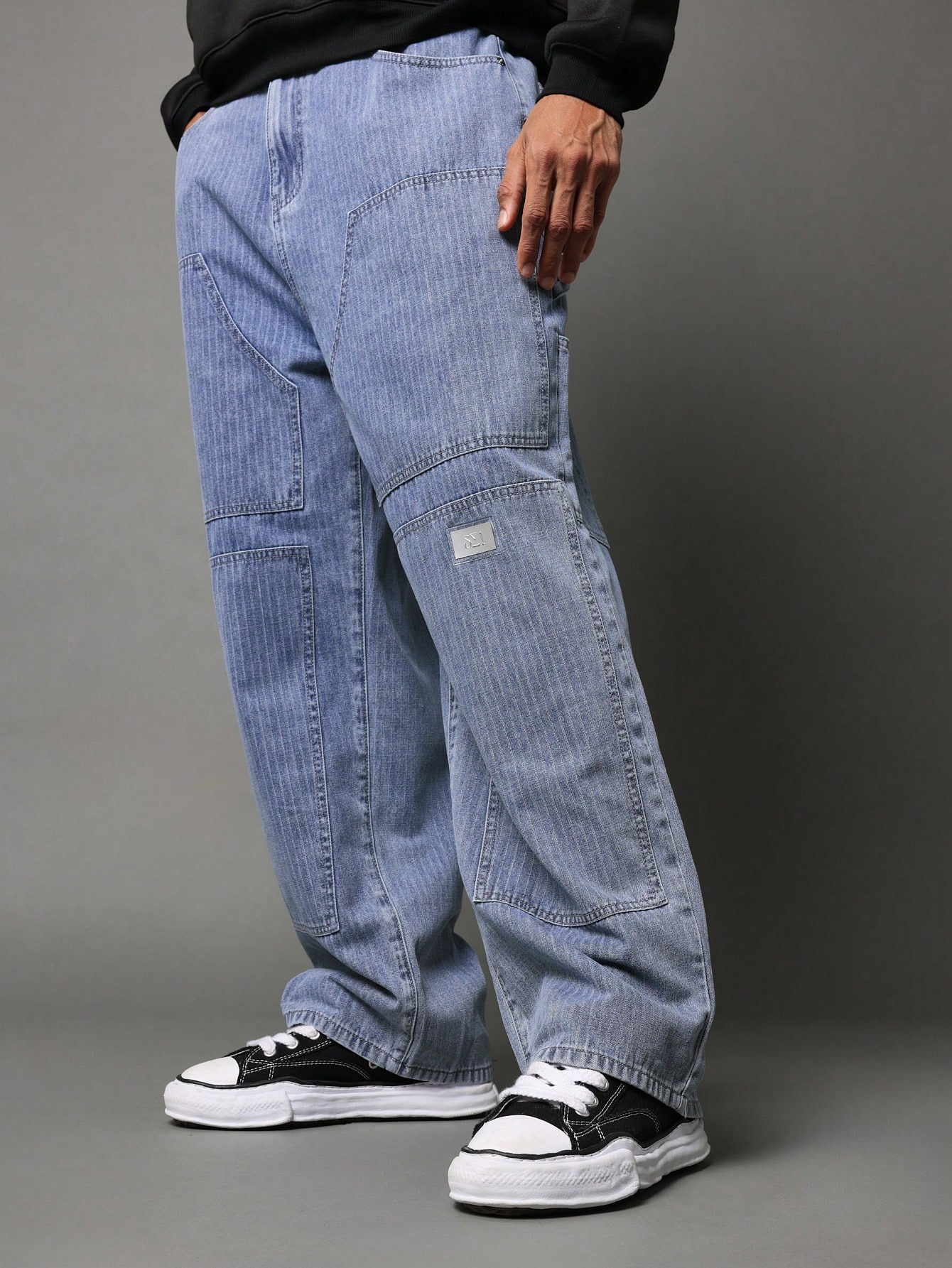 デニム・ジーパン No.1064 B stripe carpenter denim PT Womens-Denim-Carpenter-Pant-