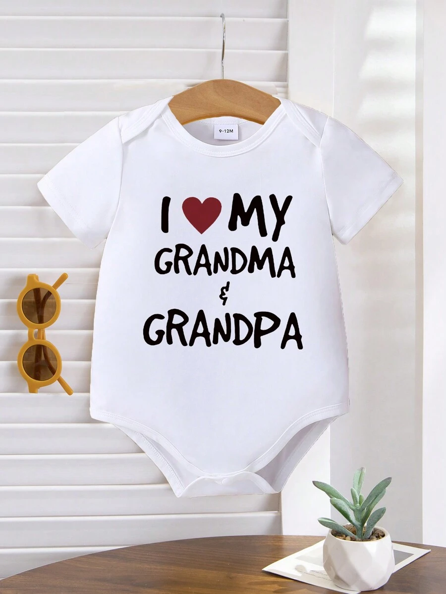 Mono informal de manga corta y cuello redondo para bebé niña, para verano