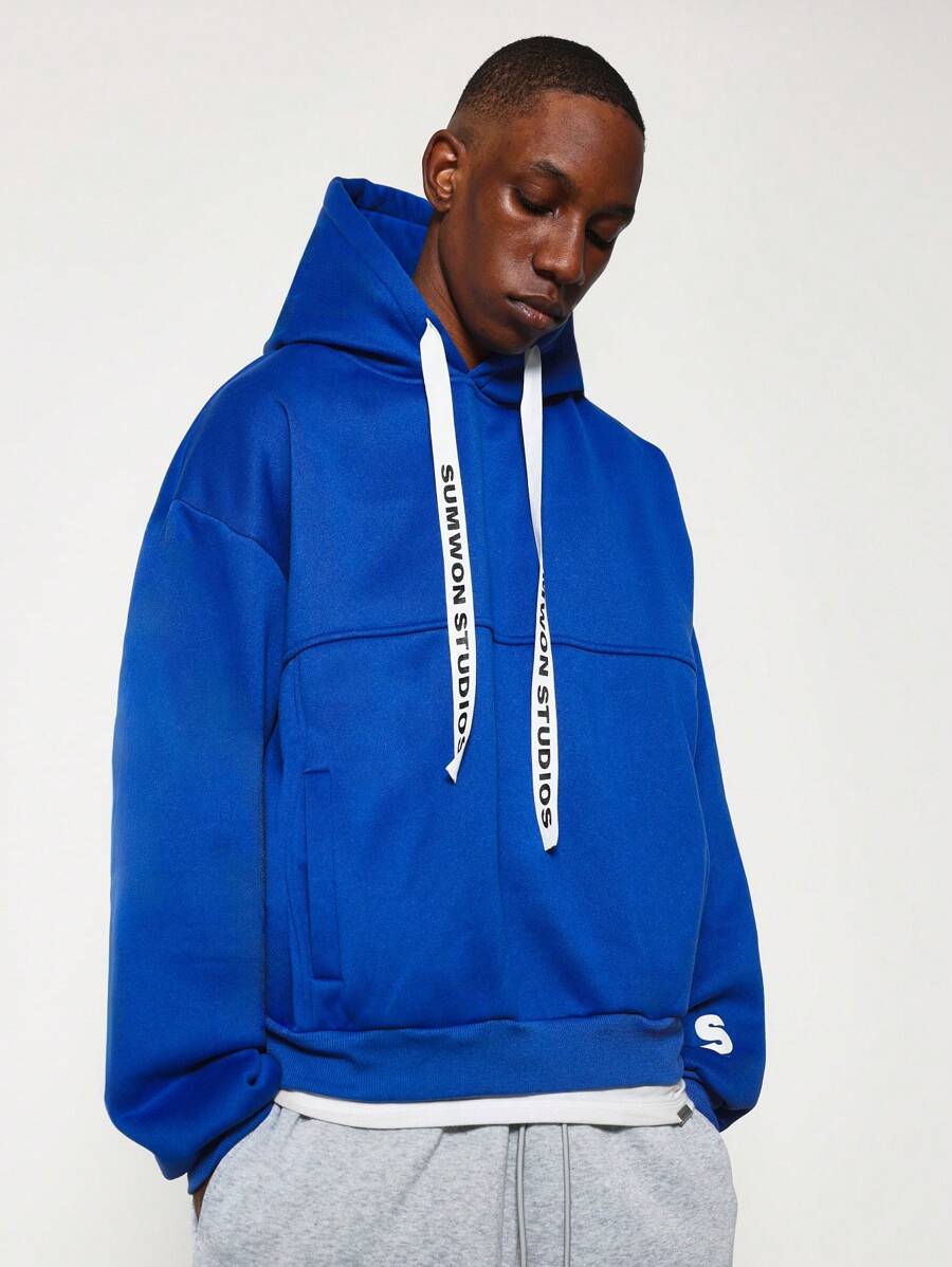 SUMWON Moletom com Capuz Oversized Macio de Veludo com Cordão, Agasalho Esportivo Casual de Inverno, Roupa Esportiva