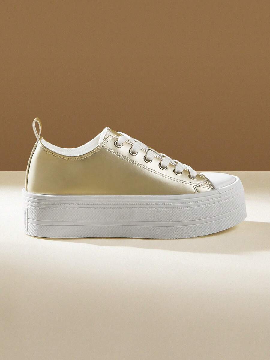 CUCCOO EASI Zapatillas de mujer de unicolor con diseño sencillo y casual, zapatillas de deporte para mujer, para el Día de San Valentín