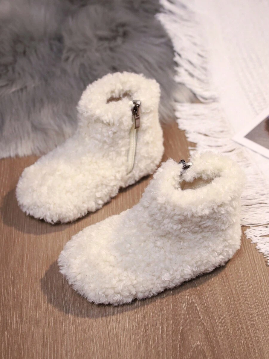 Bottes de neige en fourrure pour enfants pour les filles tout-petits, chaussures d'hiver chaudes pour l'extérieur