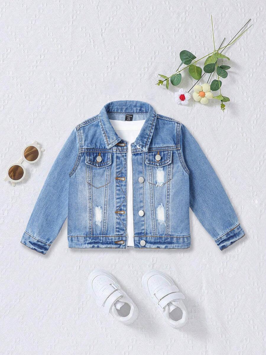 Baby Girl Loose Fit Denim Jacket