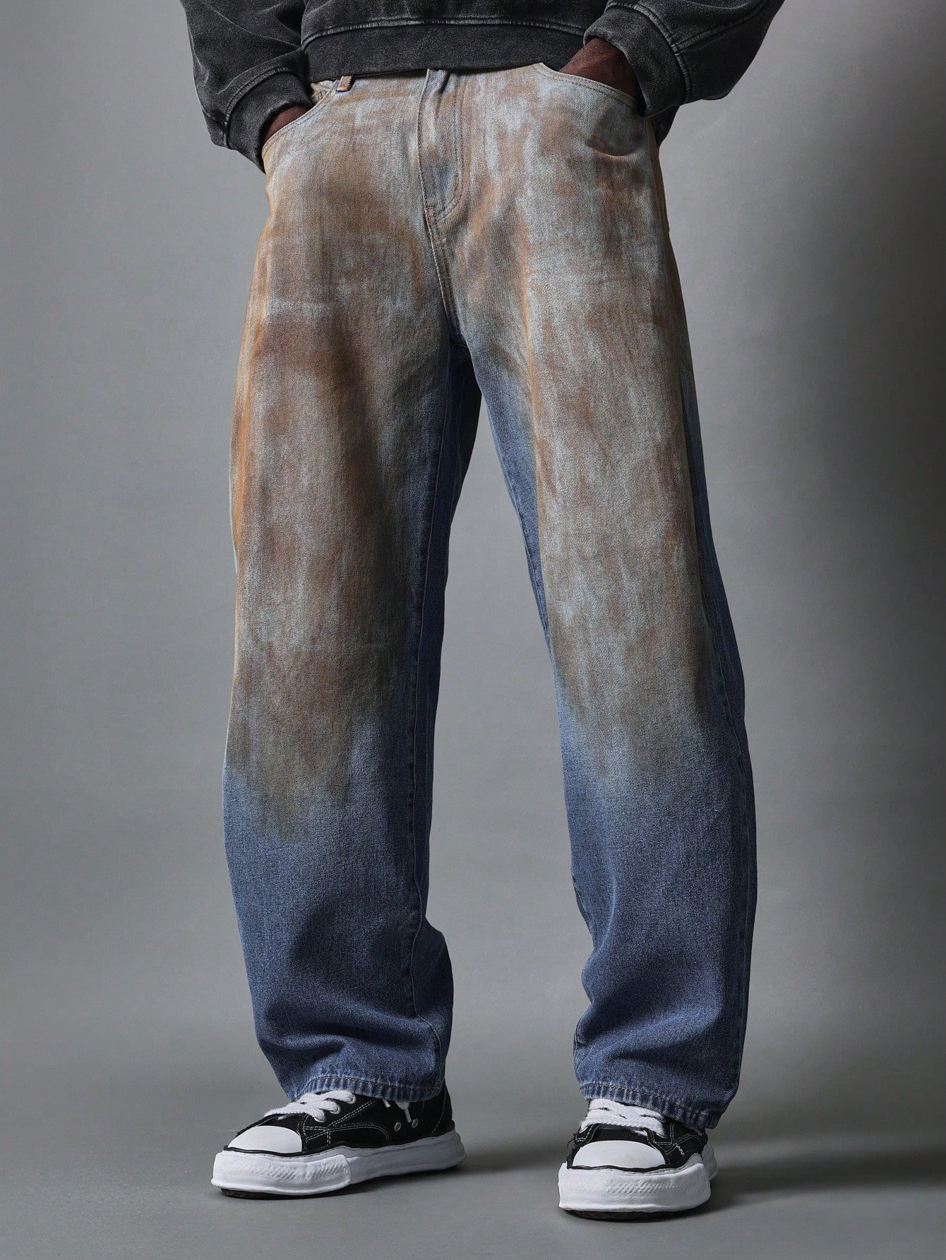 【YOURNUS】Skater Damage Wide Denim 1728370097d44da6c429e1b8fd303c