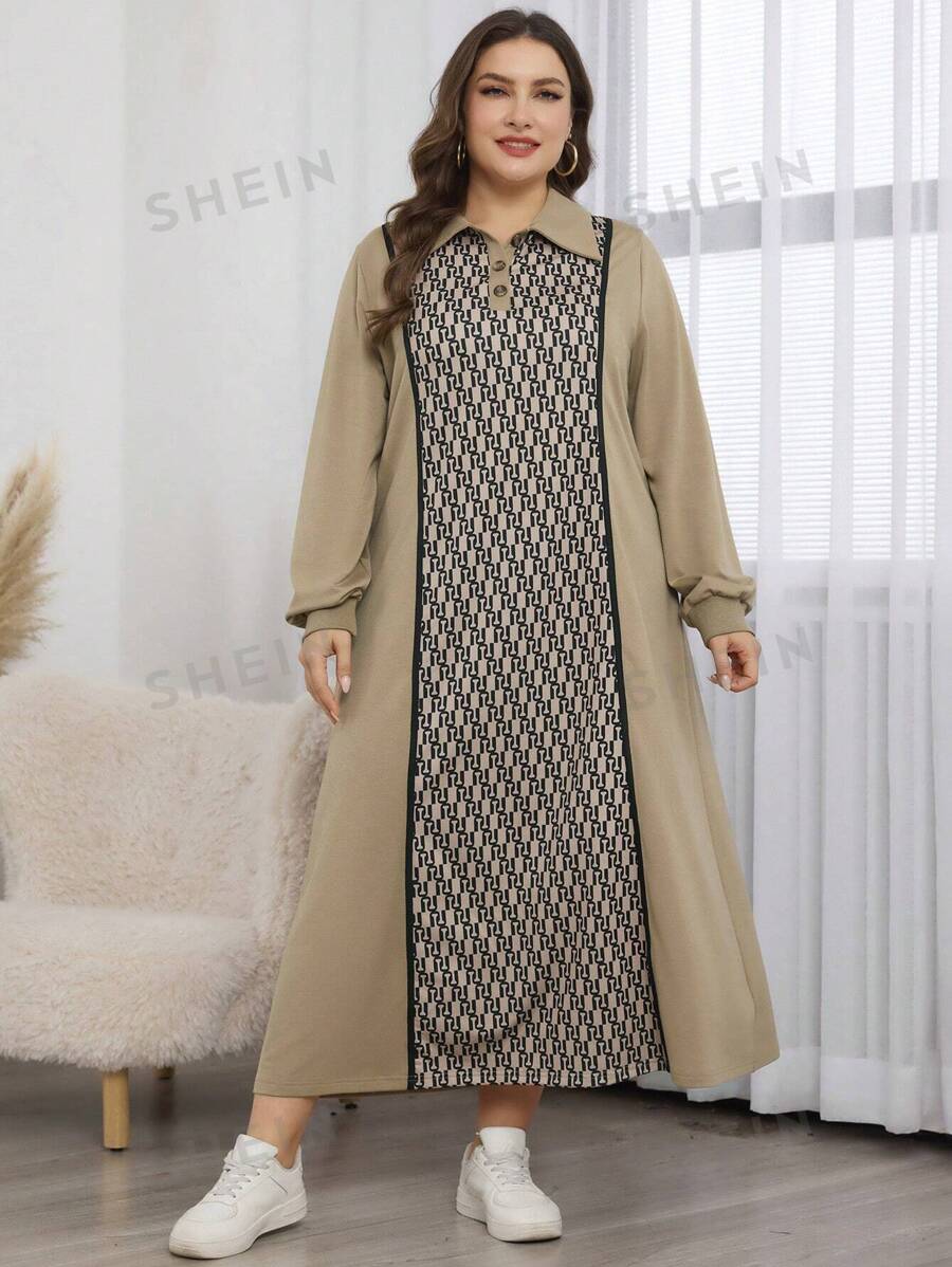 Lacomfia Sudadera con capucha de manga larga, cuello vuelto y estampado gráfico a color para tallas grandes