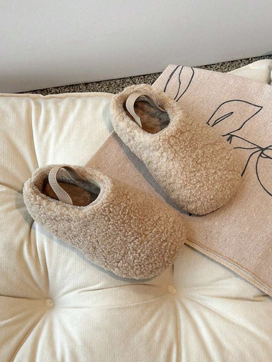 2 moyens de porter Chaussures plates confortables et polyvalentes en peluche, respirantes pour filles étudiantes, enfants, Noël