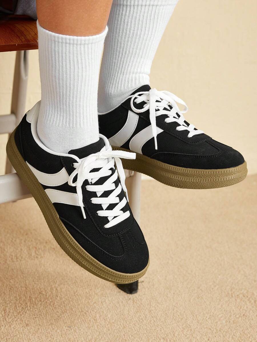 CUCCOO EASI Women's Casual Colorblock Vintage Sneakers Tainers