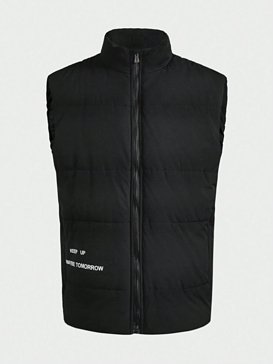 In My Nature Herren Ärmelloser Outdoor Lässig Weste mit Frontverschluss, minimalistisch