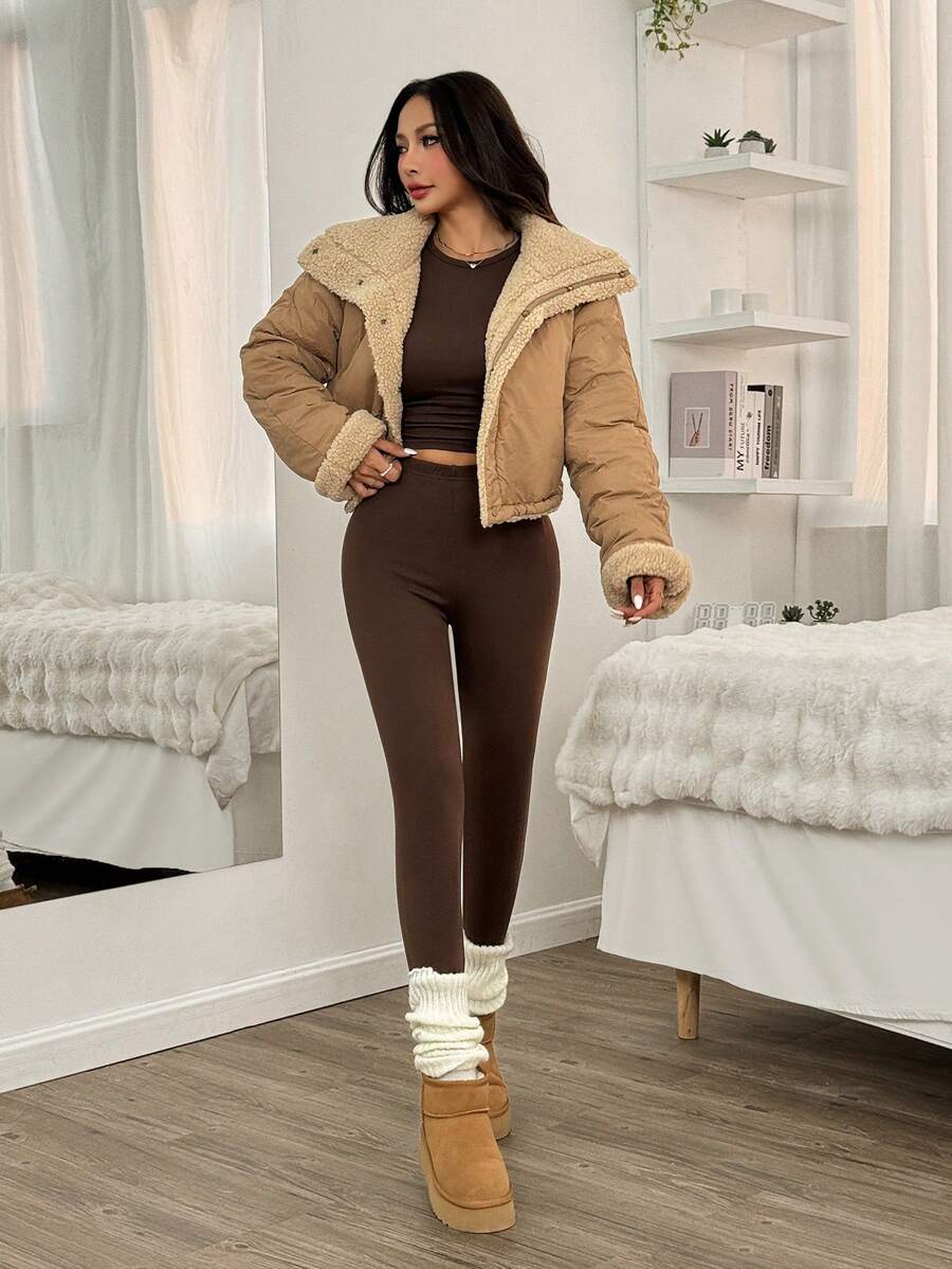 SHEIN EZwear 2-częściowy zestaw samonagrzewającej się bielizny termicznej modelującej sylwetkę