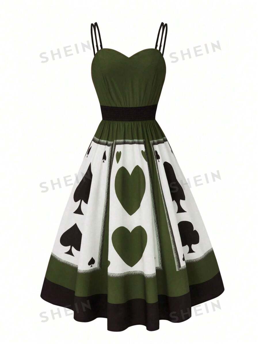 SHEIN Unity Vestido casual corto de mujer con tirantes de espagueti, plisado y color liso con aplicaciones