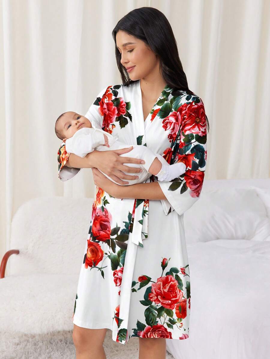 SHEIN Umstandsmode Kleid für Geburt und Pflege