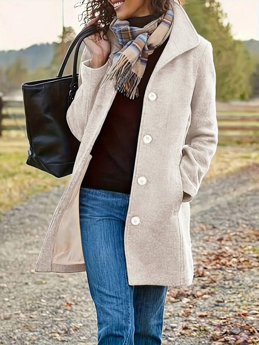 EMERY ROSE Women's Elegant Casual Long Sleeve Black Jacket