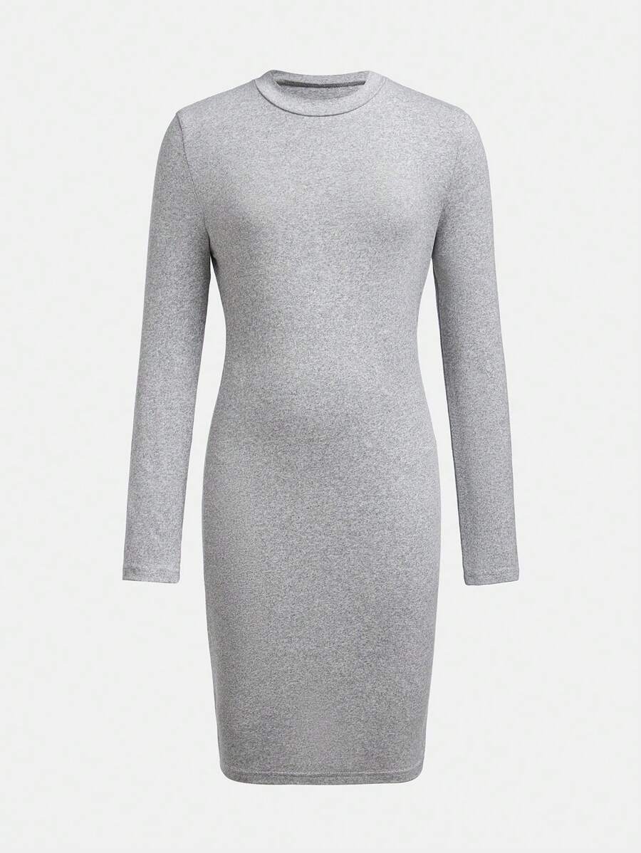 Vestido tubo casual para adolescentes, vestido de manga larga elegante que combina con todo, versátil para la escuela, las vacaciones y las salidas