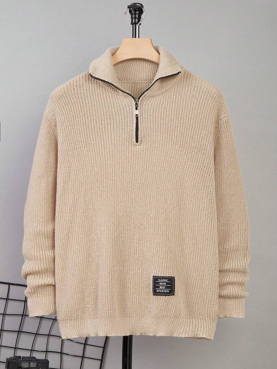 SHEIN Jersey informal para niños adolescentes, en negro, blanco y gris, adecuado para otoño, invierno, mantenerse abrigado, uso universitario, en casa, uso diario, deportes, fiestas de cumpleaños, básico y versátil, sencillo y esponjoso.