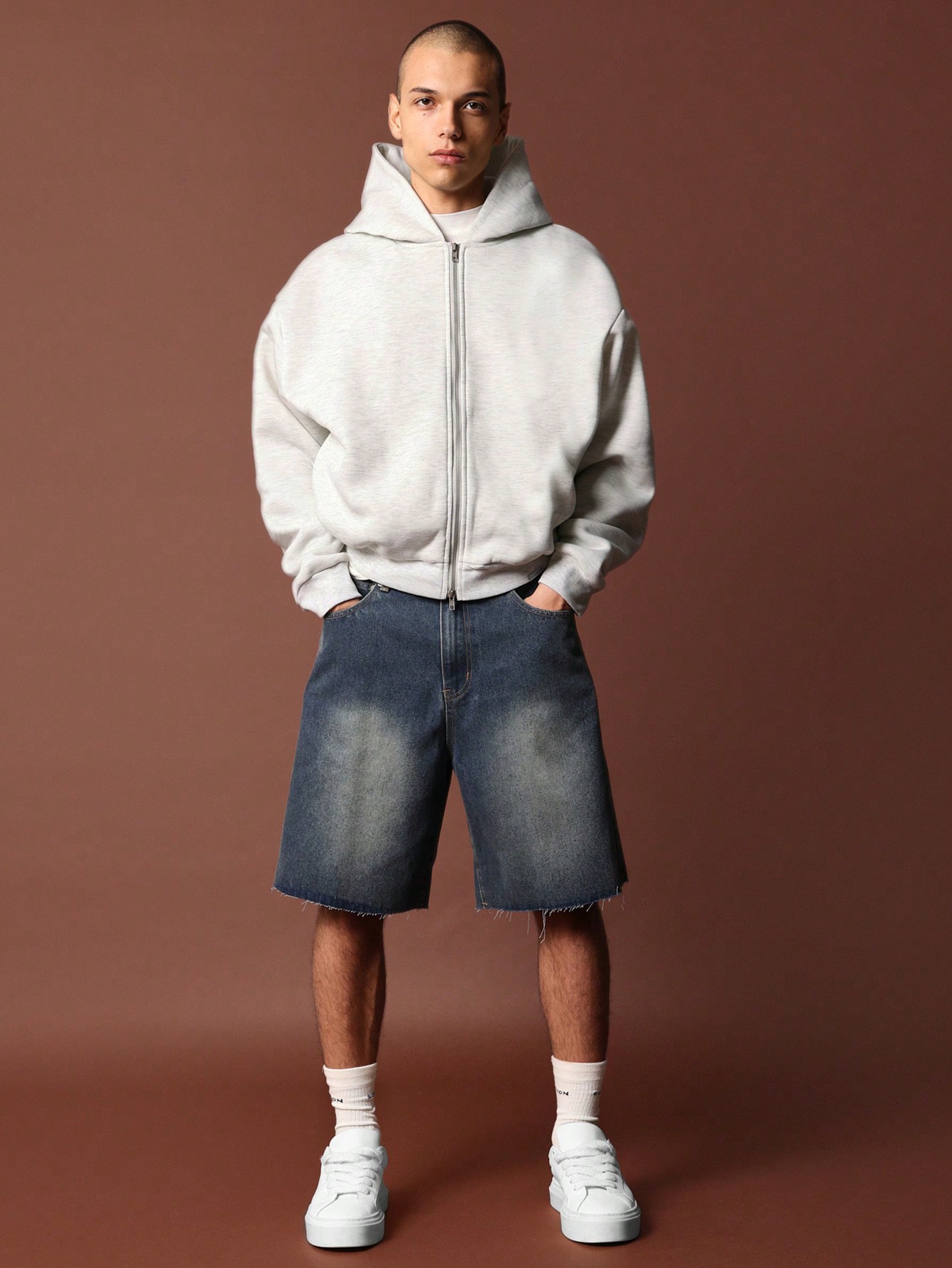 Heavy Weight Full Zip Oversized Hoodie｜Sumwon