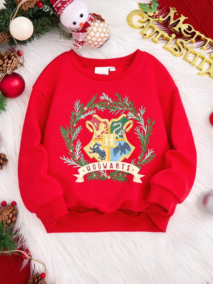 HARRY POTTER X SHEIN Moletons para meninas, para presente de Natal