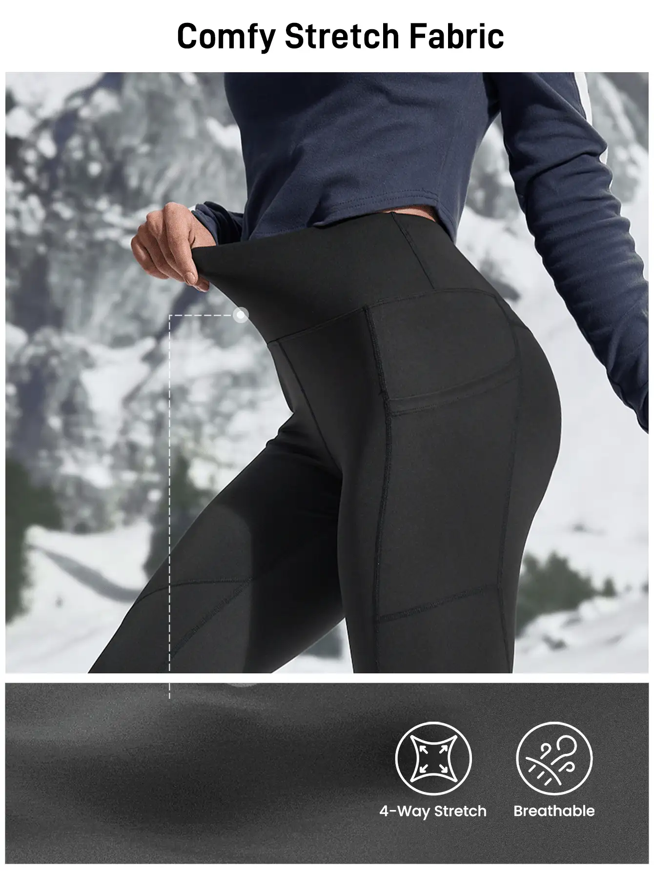 In My Nature Outdoor Hiking Tight Pants, Highly Elastic And Skin-Friendly Athletic Leggings For City Commute, Women