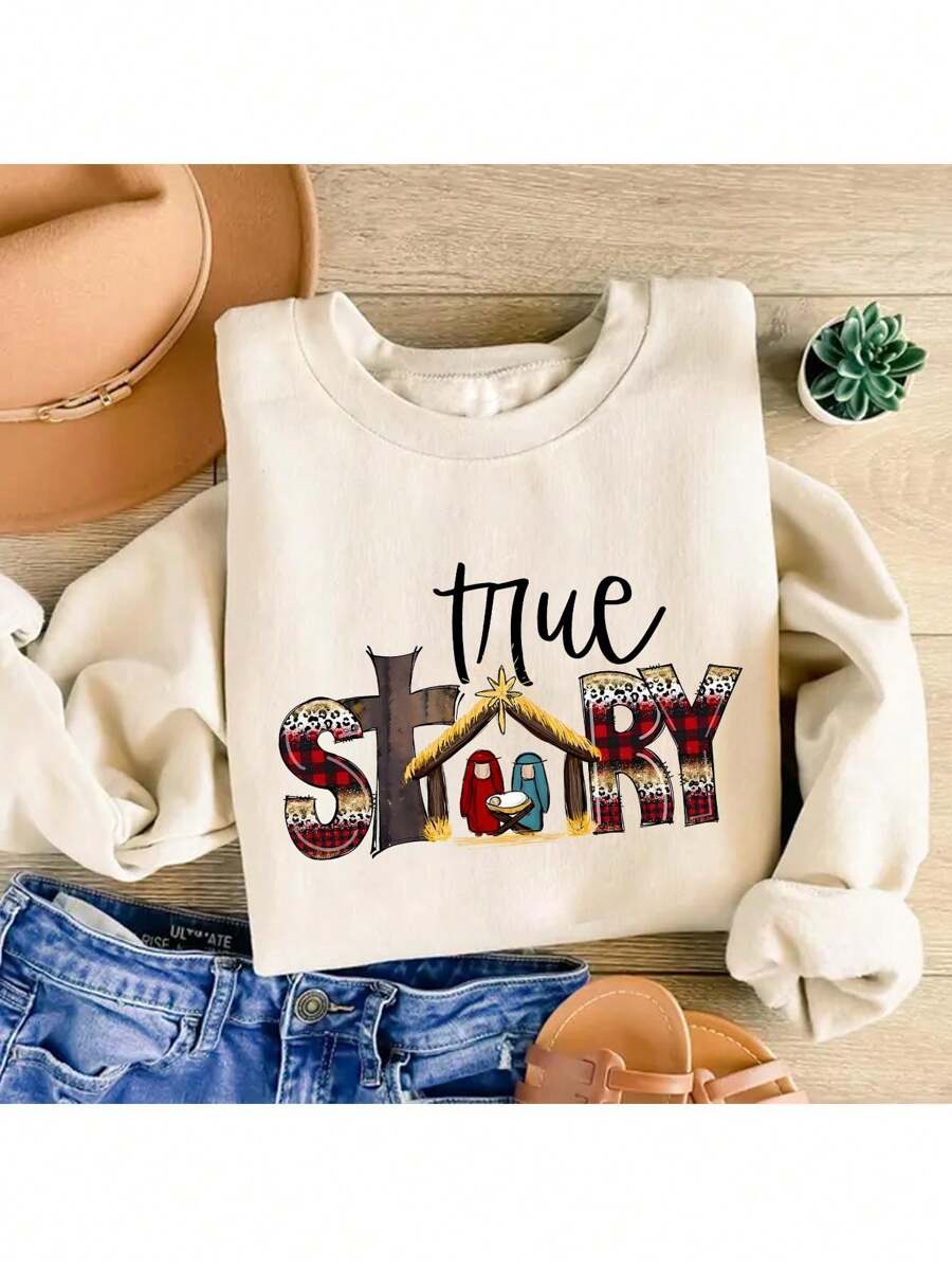 INAWLY True Story Print Shirt, Christmas Shirt, True Story Sweatshirt, Family Christmas Shirt, Christmas Coordinating Shirt, Christmas Sweatshirt