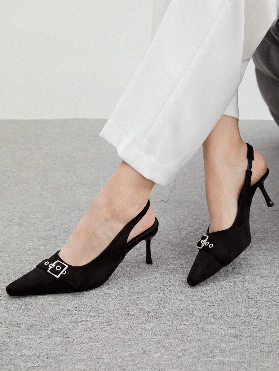 CUCCOO BIZCHIC Escarpins à talons hauts à bout pointu noir, pour femmes, usage quotidien, bureau, soirée, rendez-vous
