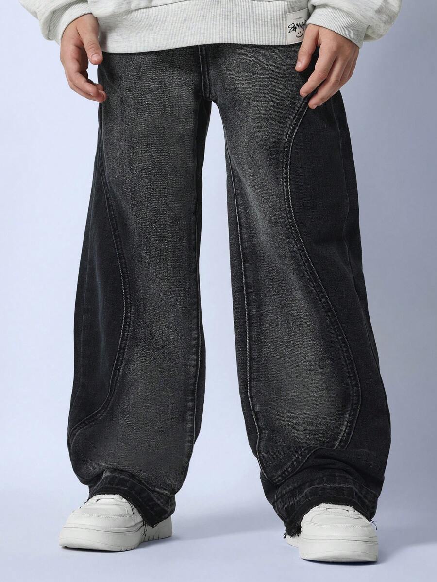 SUMWON Jeans Tween Boys Straight Fit Two Tons Curve Seam