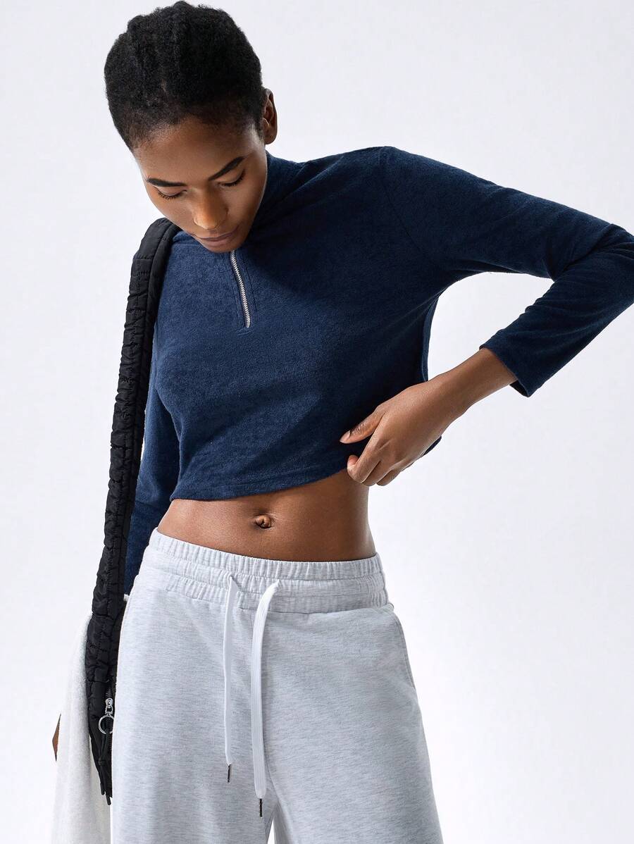 VARSITIE Cold Fall Winter Clothes Stylish And Simple Basic Style Women's Sports Polos