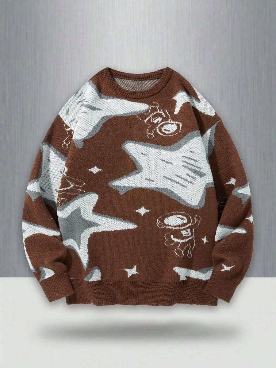 Manfinity Hypemode 1pc Men's Minimalist Casual Sweater, For Daily Wear