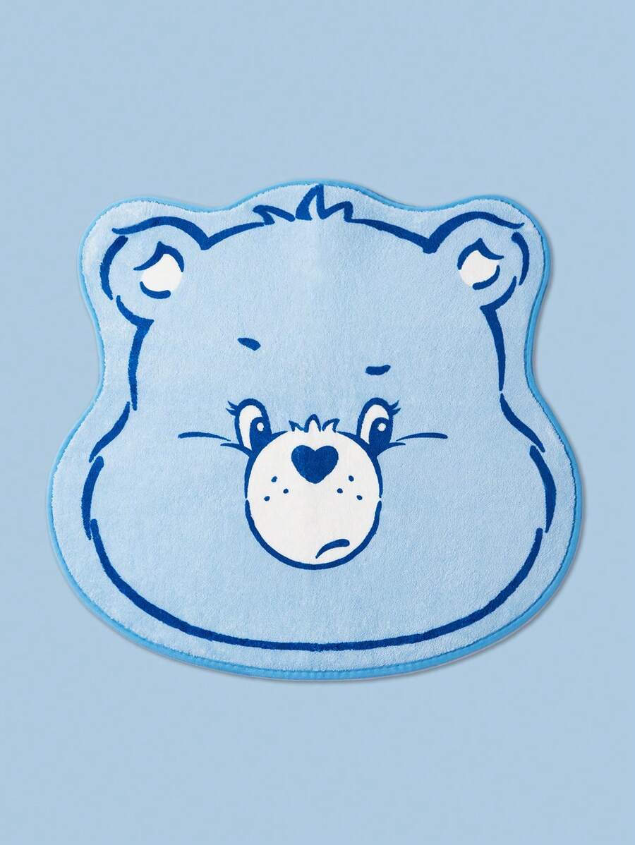 SHEIN X Care Bears 1 Stück blauer Cartoon Bär Design Teppich