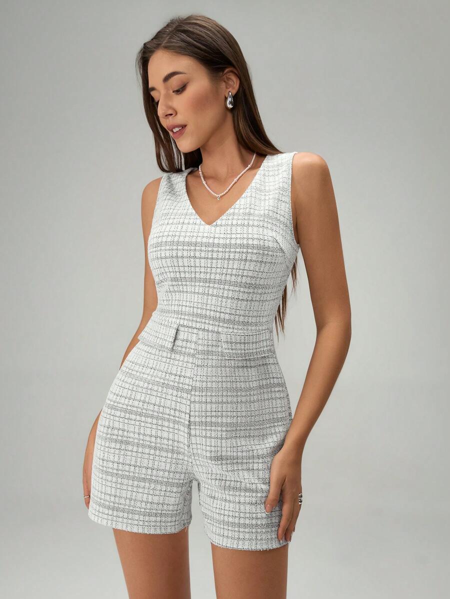 Chiquease Women's Elegant Minimalist Casual Everyday Romper