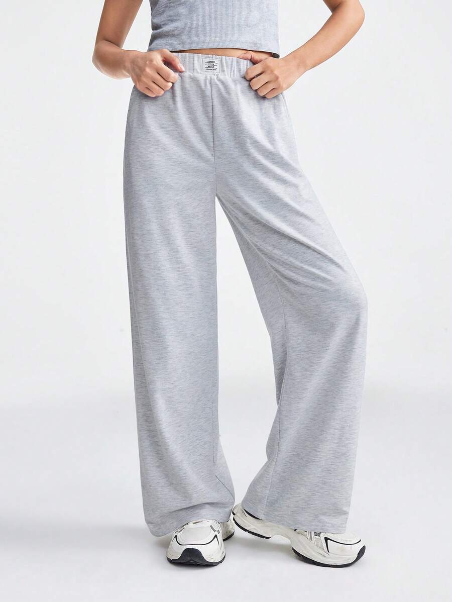 Coolane Kids Teen Solid Color Patch Long Pants, Casual Daily Wear