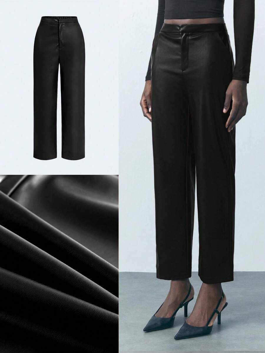 Maija Pantalon décontracté simple de couleur unie pour femme, tenues d'automne