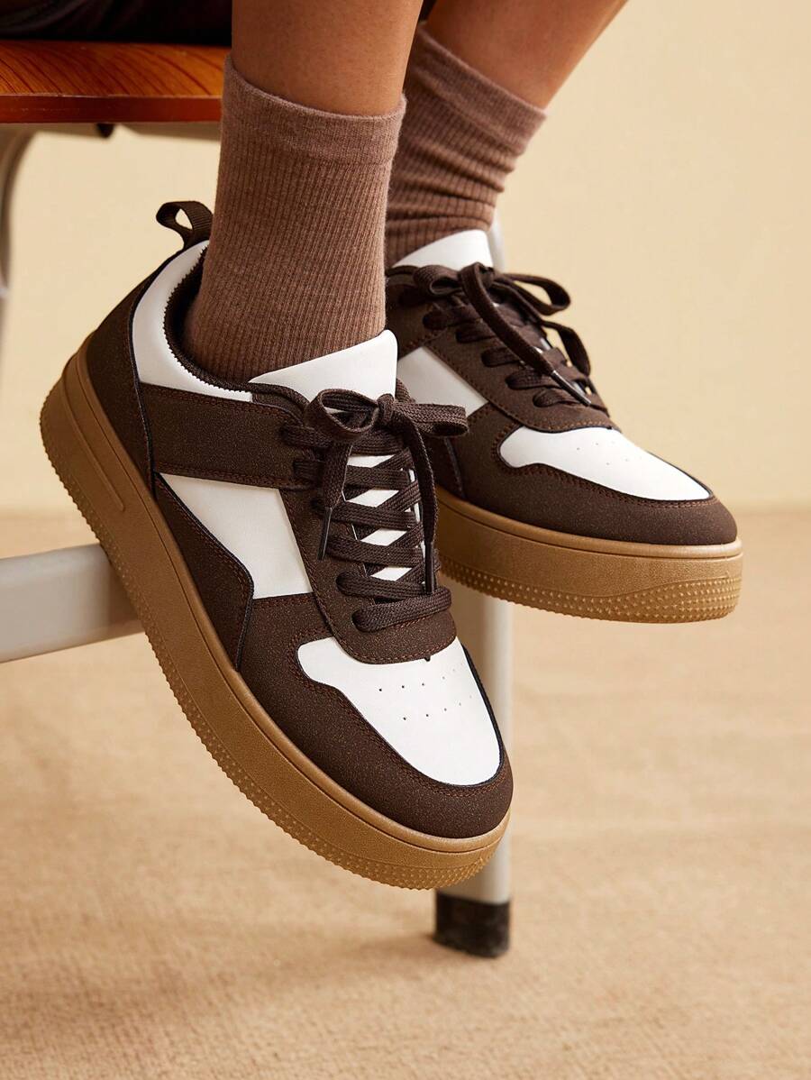 CUCCOO EASI New Leopard Print Chunky Sneakers, Women Thick Sole Casual Sneakers Shoes For Women Sneakers Trainers