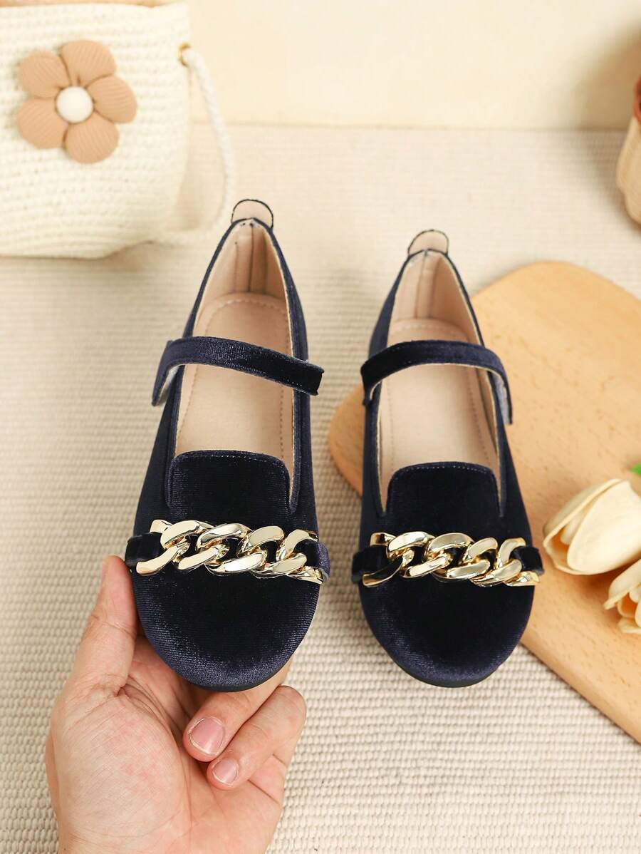 1 Pair Versatile Flat Shoes For Girls, Suitable For Autumn/Winter Daily Wear