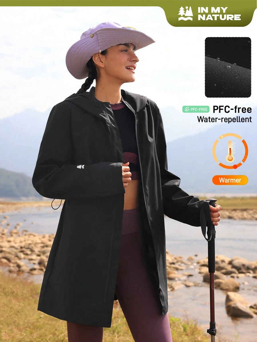 In My Nature In My Nature Women's Casual Outdoor Rain Jacket, Simple & Fashionable For Everyday