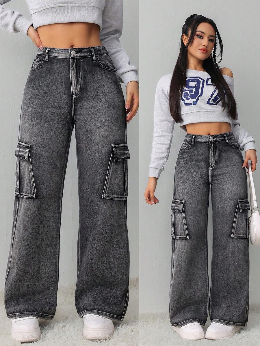 SHEIN Tall Women's Jeans Red Skinny Stretch Slit Jeans Back To School Camo Jeans Y2k Jeans Straight Leg Jeans Women Jeans Fall Women Clothes Baggy Women Jeans Cargo Women Pants
