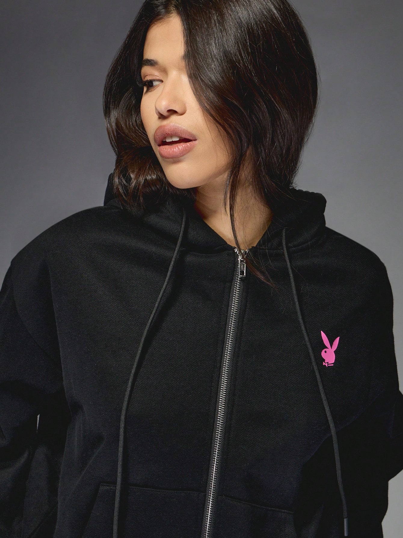 Missguided x Playboy Vintage Magazine Cover Print Full Zip