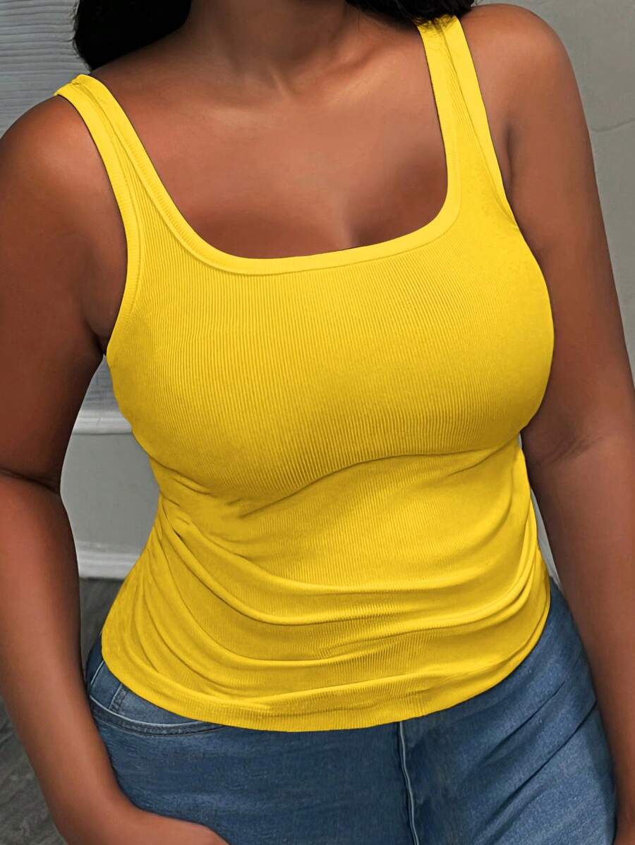 Slaydiva Top sin mangas para mujer talla grande con cuello en V y espalda de tirantes - Blanco, camiseta básica casual con detalles de fruncido a los lados