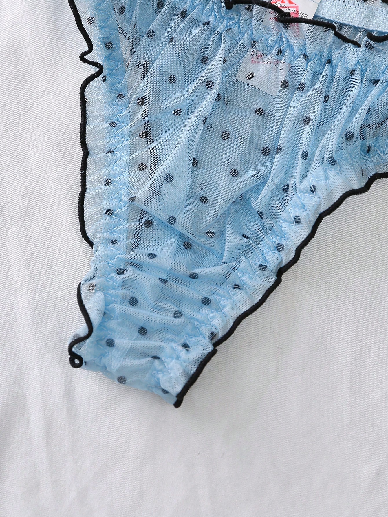 PetitDoll مجموعة فستان قصير وسروال داخلي منعكس طبع الكشكشة في ألوان الباستيل الفاتحة الصيفية والربيعية، نوم لطيف وجذاب للنساء